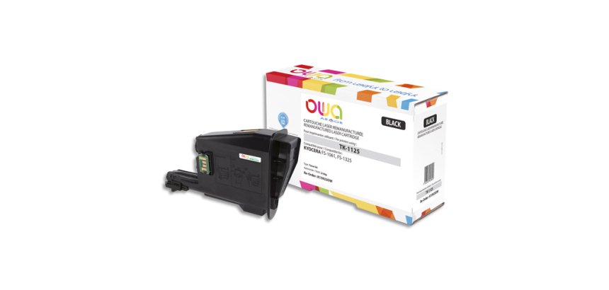 Toner remanufacturé OWA - standard - Noir - pour KYOCERA TK-1125