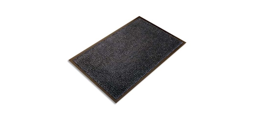 Tapis d'accueil Ultimat Gris vinyle, nylon et fibres renforcées 90 x 150 cm épaisseur 9 mm