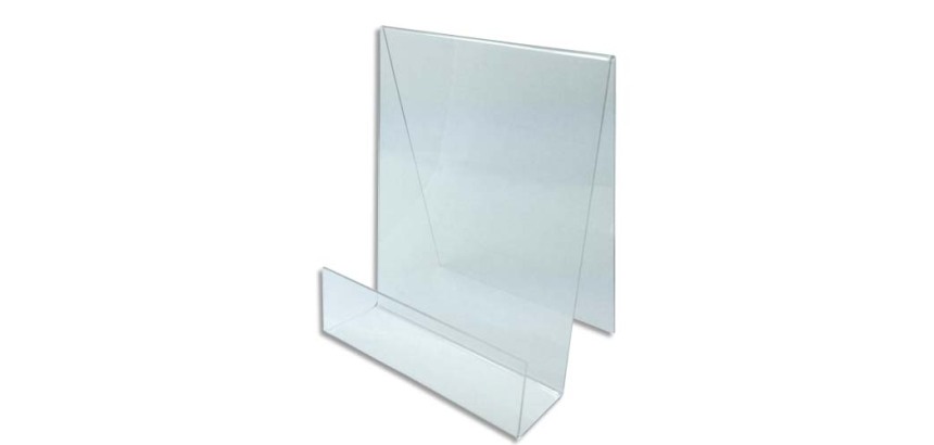 Présentoir de comptoir, A4 portrait, transparent