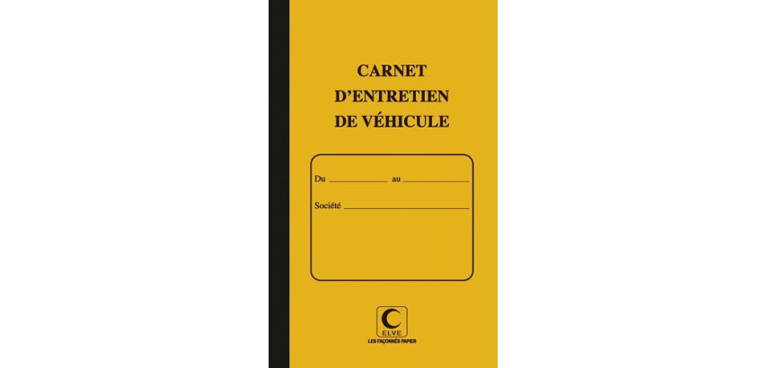 Carnet d'entretien de véhicule, 32 pages