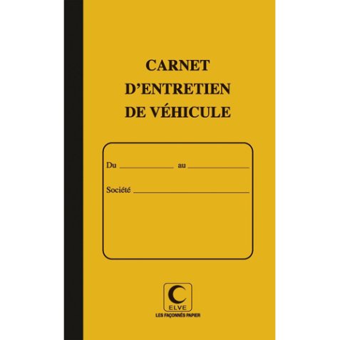 Carnet d'entretien de véhicule, 32 pages