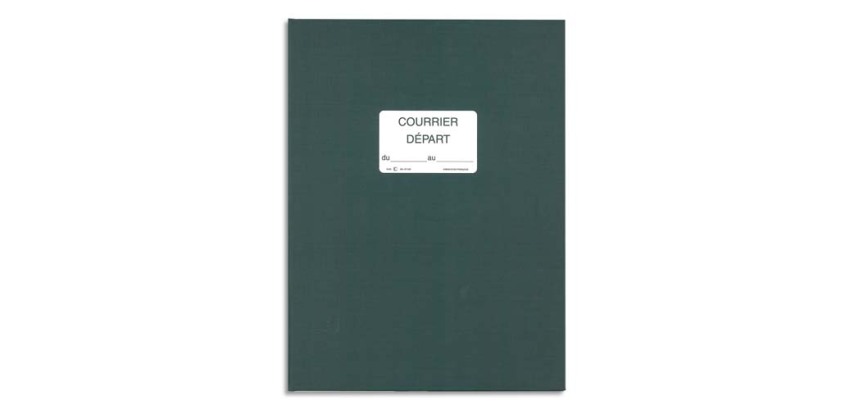Registre Enregistrement du courrier départ - Elve SP520 - Vert - 150 pages
