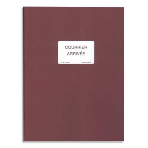 Registre 'Courrier arrivée', 150 pages, 320 x 250 mm