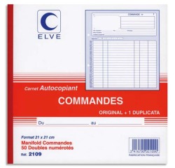Manifold Elve Autocopiant 21 x 21 cm - 50 pages - 2 exemplaires