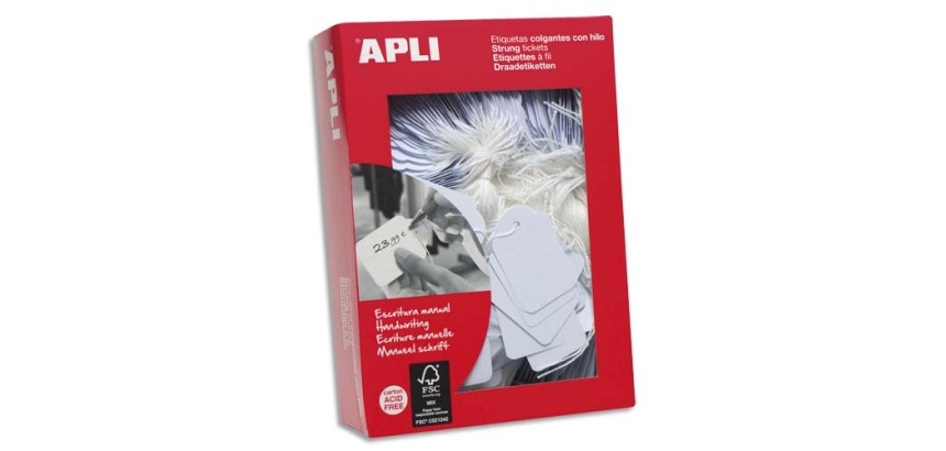 Etiquette à fil 13 x 20 mm Apli - Boîte de 1000