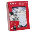 Étiquette à fil apli agipa 18x29mm cartonnette blanche fil blanc coton paquet 200 unités