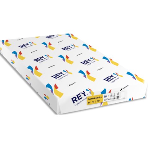 Ramette 500 feuilles papier TEXT & GRAPHICS A3 80g CIE 170 haute Blancheur très satiné