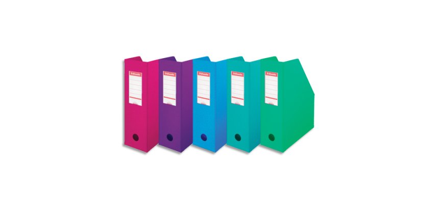 Porte-revues VIVIDA, A4, 100 mm, carton, assorti