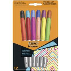 Blister de 12 marqueurs permanents Marking Color. Coloris intense assortis