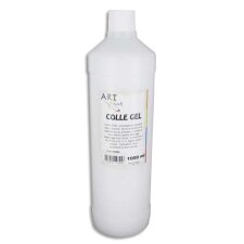 Flacon de 1 litre de colle gel transparente lavable, ne coule pas