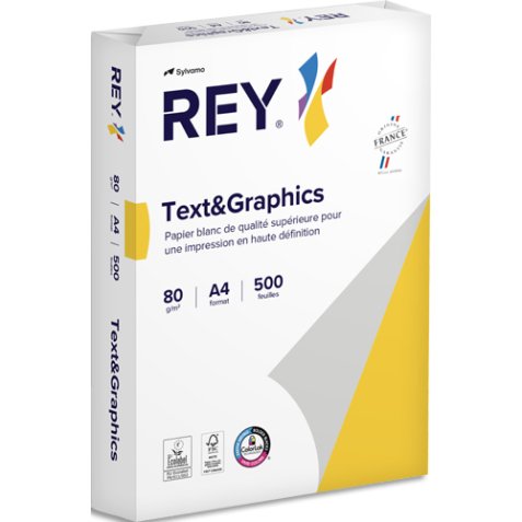 Ramette 500 feuilles papier TEXT & GRAPHICS A4 80g CIE 170 haute Blancheur très satiné