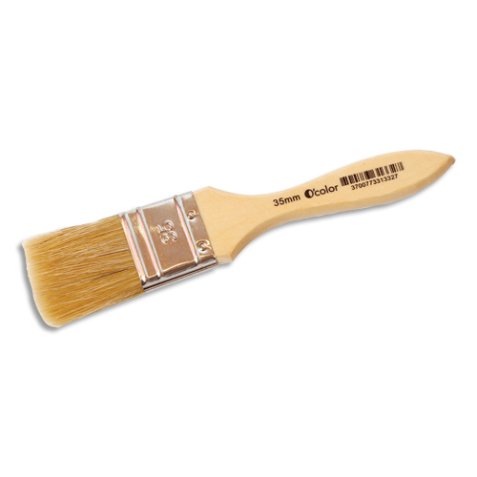 Brosse large en soie de porc 35 mm