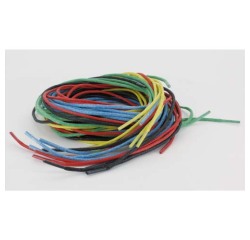Lacet coton o'color 70cm diametre 2mm lacage ou        tissage 5 coloris assortis    lot 25 unites