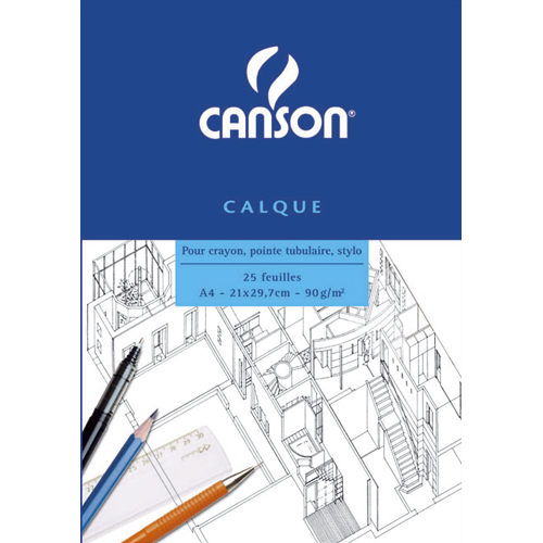 CANSON Rouleau de Papier Calque Satin - 29,7cm x 20 m - 40/45g