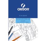 Bloc calque transparent, 25 feuilles, 90/95 g/m2, A4