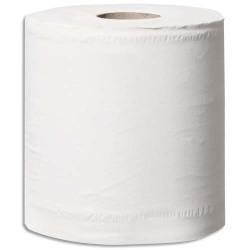 Paquet 6 bobines de papier d'essuyage Blanc 2 plis 108 m 450 Formats prédécoupés L24 x H18 cm
