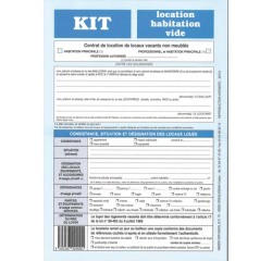 Formulaire français 'Kit de location habitation vide'