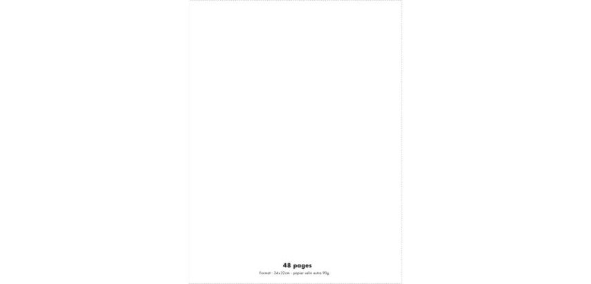 Sewn notebook Conquérant Classic 24 x 32 cm large squares 48 pages