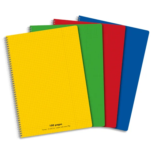 Cahier spirale Clairefontaine Linicolor A4 21 x 29,7 cm grands