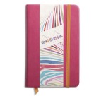 Rhodiarama carnet rembordé rigide 9x14 cm 192 pages uni papier ivoire 90g fermeture élastique - Framboise