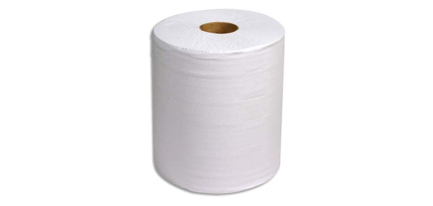 Bobines essuyage blanches 2 plis 800 formats format 30 x 21 cm lot 2