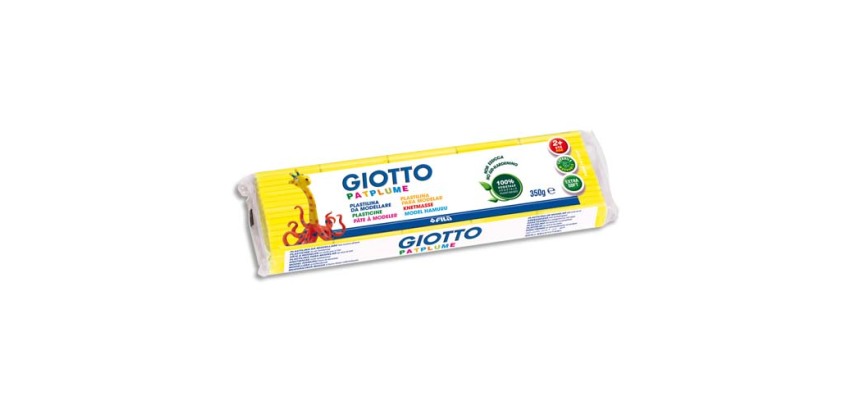 Patplume giotto matiere vegetale souple ne seche pas  pain predecoupe 350g coloris  jaune