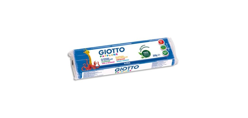 Patplume giotto matiere vegetale souple ne seche pas  pain predecoupe 350g coloris  cyan