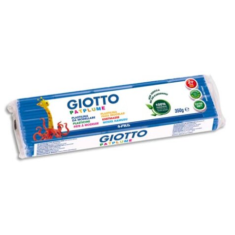 Patplume giotto matiere vegetale souple ne seche pas  pain predecoupe 350g coloris  cyan