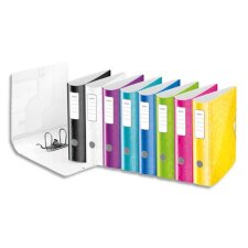 Classeur à levier plastifié Active Wow A4 maxi - Dos 8 com couleurs assorties