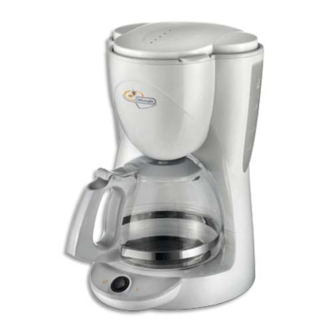 Machine à café filtre Delonghi ICM2.1, 10 tasses, 1000 W, blanche