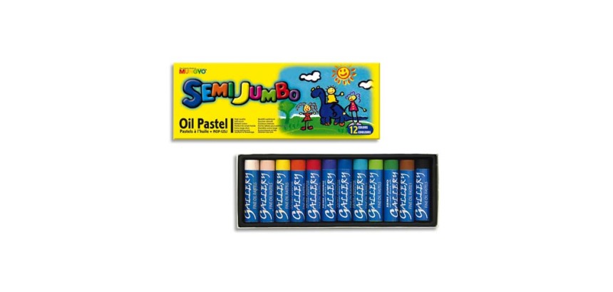 Pastel huile mungyo 70mm pigmentation extra-fine texture onctueuse pouvoir couvrant diamètre 18mm boîte 12 unités