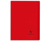 Cahier piqué Koverbook A4 96 pages grands carreaux couverture polypropylène opaque 100% recyclé - Assortis