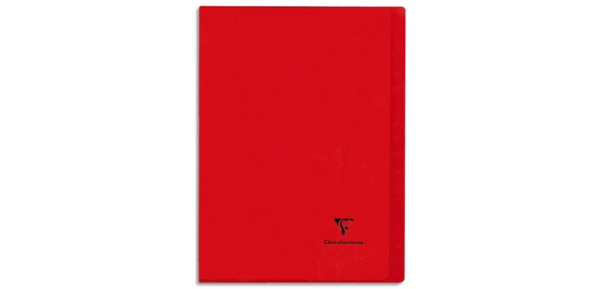 Cahier piqué Koverbook A4 96 pages grands carreaux couverture polypropylène opaque 100% recyclé - Assortis