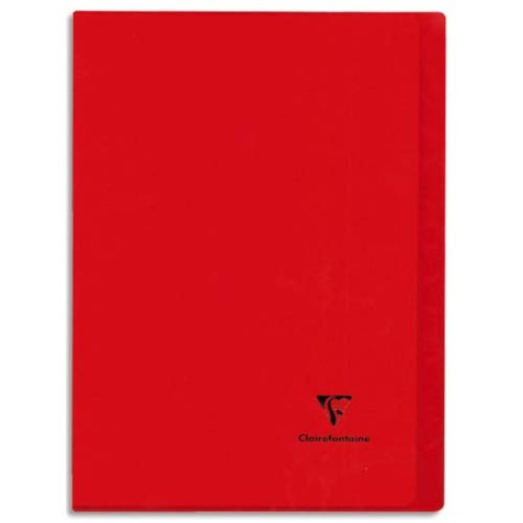 Cahier piqué Koverbook A4 96 pages grands carreaux couverture polypropylène opaque 100% recyclé - Assortis
