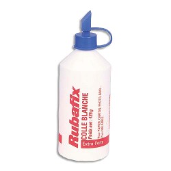 Flacon de colle Blanche extra forte 125g avec embout étaleur