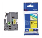 Ruban pour PTOUCH laminé Noir/vert 12mmx8m TZE731