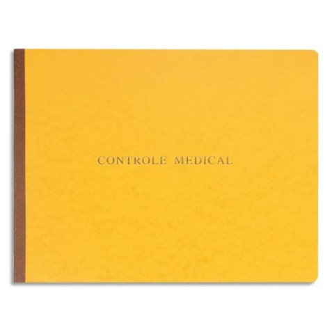 Piqûre 240x320 Contrôle médical 40 pages - Couleurs assorties