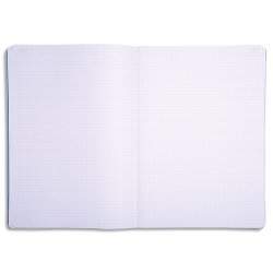 Piqûre 297X210 Quadrillé 100 pages foliotées - Couleurs assorties