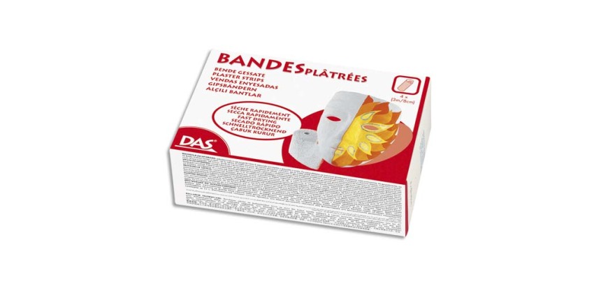 Bande plâtrée das 8cmx3m boîte 4 unités