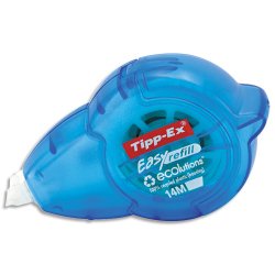 Roller de correction rechargeable Easy refill 5mmx14 mètres. Application frontale