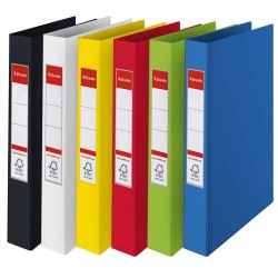 Classeur 4 anneaux cartonné Esselte Vivida A4 - Dos 6 cm couleurs assorties