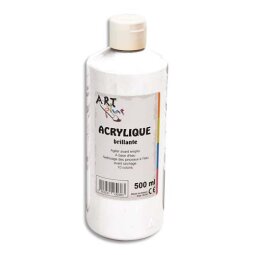 Acrylique brillante 500ml Blanc