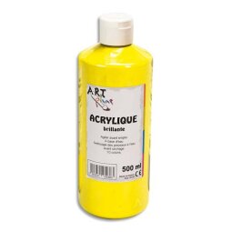 Acrylique brillante 500ml Jaune primaire