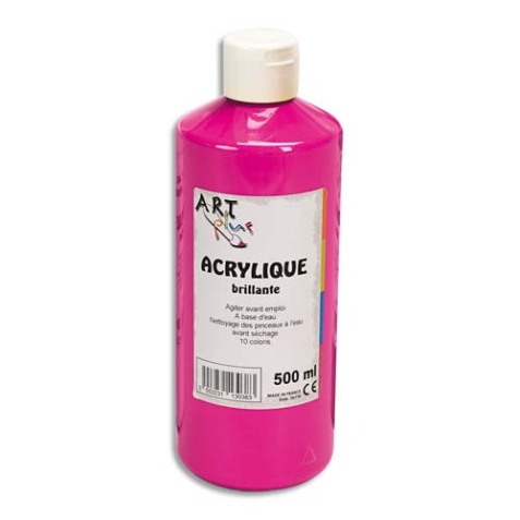 Acrylique brillante 500ml Rouge primaire