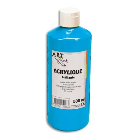 Acrylique brillante 500ml Bleu primaire