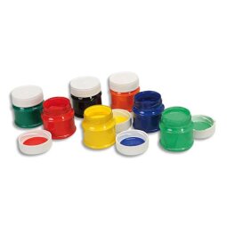 Coffret de 12 x 50ml peinture pour tissu assorties