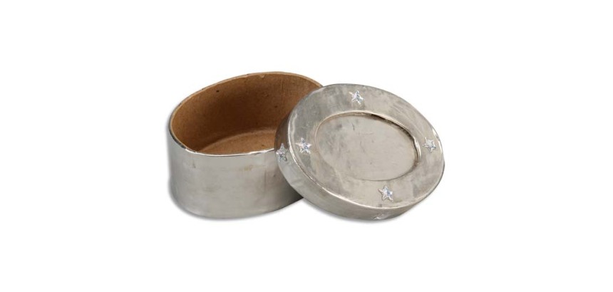 Feuille metal o'color a repousser a4 aluminium        coloris or et argent sachet   12 unites