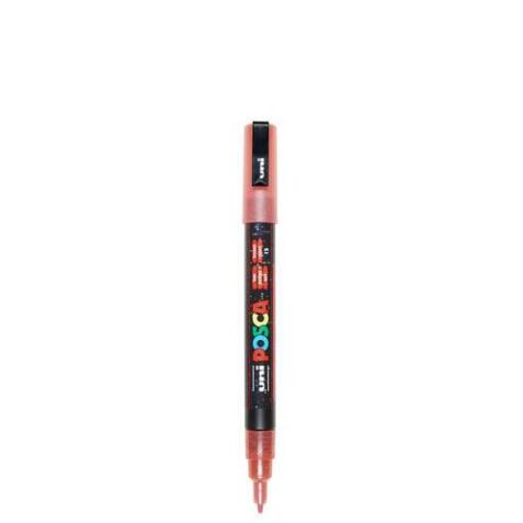 Marqueur pointe conique fine en plastique, à base d'eau, encre à pigmentation Rouge Pailleté