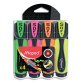 Surligneurs FLUO'PEPS Ultrasoft Vert, Rose, Jaune, Orange, sous pochette
