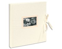 Album photos livre 60 pages blanches Kingsbridge - 29x32 cm - Ivoire